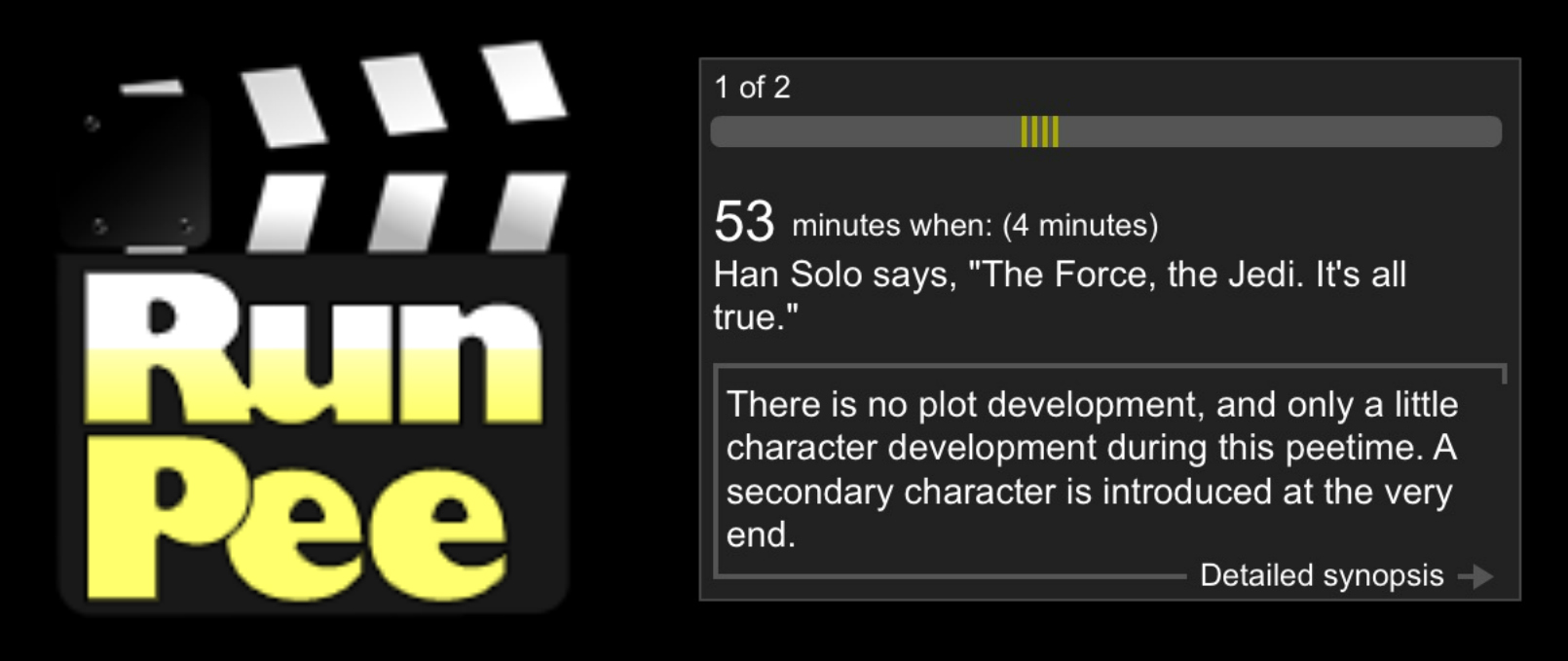 Runpee will give you queues in the movie dialogue for when you should run to the bathroom. 